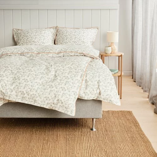 KRONBORG Påslakanset INGA Percale 150x210 Grå 5 KRONBORG Påslakanset INGA Percale 150x210 Grå - Bild 3