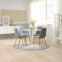 Vitrinskåp VIRUM 2 Dörrar Vit -Sovrum Rea 194240 1