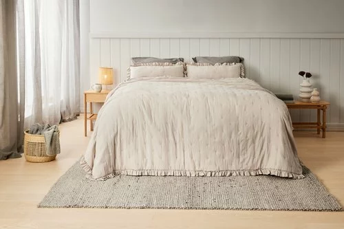 Sängöverkast DUNHAMMER 220x240 Beige 4 Sängöverkast DUNHAMMER 220x240 Beige - Bild 2