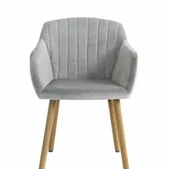 Matstol ADSLEV Sammet Grå -Sovrum Rea 198470