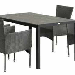 JUTLANDIA PINDSTRUP L150 Bord Grå + 4 AIDT Stapelstol Grå 6 JUTLANDIA PINDSTRUP L150 Bord Grå + 4 AIDT Stapelstol Grå -Sovrum Rea 199046