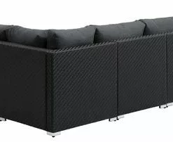 Loungeset I Moduler EG 6-sits Svart -Sovrum Rea 199082