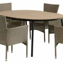 JUTLANDIA TAGEHOLM L120/170 Bord Natur + 4 AIDT Stol Natur 9 JUTLANDIA TAGEHOLM L120/170 Bord Natur + 4 AIDT Stol Natur -Sovrum Rea 199124