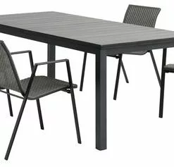 JUTLANDIA MOSS L214/315 Bord Grå + 4 DOVERODDE Stol Grå 8 JUTLANDIA MOSS L214/315 Bord Grå + 4 DOVERODDE Stol Grå -Sovrum Rea 199131