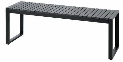 Bänk SAUNTE B120xD35 Svart 3 Bänk SAUNTE B120xD35 Svart