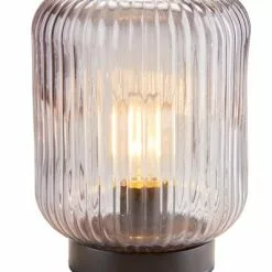 Batterilampa SIMMA Ø13xH17 Rökfärgad 8 Batterilampa SIMMA Ø13xH17 Rökfärgad -Sovrum Rea 199835