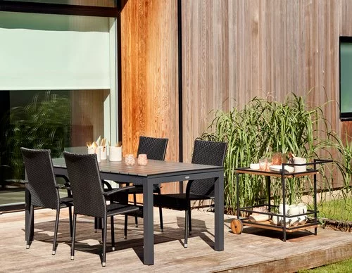 JUTLANDIA Bord VATTRUP B95xL170/273 Svart 7 JUTLANDIA Bord VATTRUP B95xL170/273 Svart - Bild 5