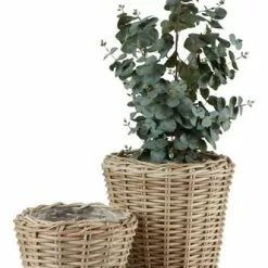 Trädgårdskruka RINGTROST Ø32/37 Natur 2st/set