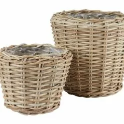 Trädgårdskruka RINGTROST Ø32/37 Natur 2st/set -Sovrum Rea 200265