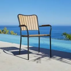 Stapelstol BASTRUP Natur/svart -Sovrum Rea 201313