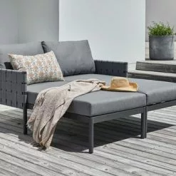 JUTLANDIA Solsäng IANO B136xL156 Grå -Sovrum Rea 201356