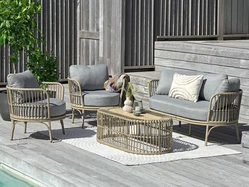 Loungeset ILLERUP 5-sits Natur 3 Loungeset ILLERUP 5-sits Natur