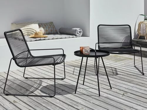 Loungestol BANDSBJERG Svart 5 Loungestol BANDSBJERG Svart - Bild 3