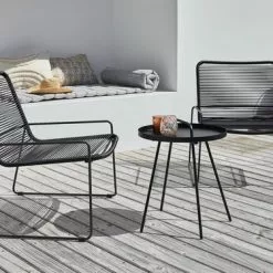 Sidobord IDRE Ø45xH52 Svart -Sovrum Rea 201511