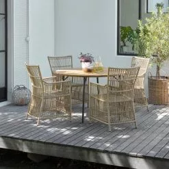 Bord BASTRUP Ø120 Natur/svart 11 Bord BASTRUP Ø120 Natur/svart -Sovrum Rea 201545