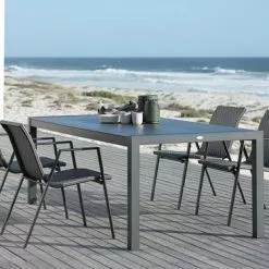 JUTLANDIA HAGEN L214 Bord Grå + 4 DOVERODDE Stol Grå