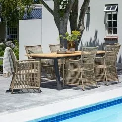 BARSMARK L210 Bord Teak + 4 FJELLERUP Stol Natur 8 BARSMARK L210 Bord Teak + 4 FJELLERUP Stol Natur -Sovrum Rea 201761