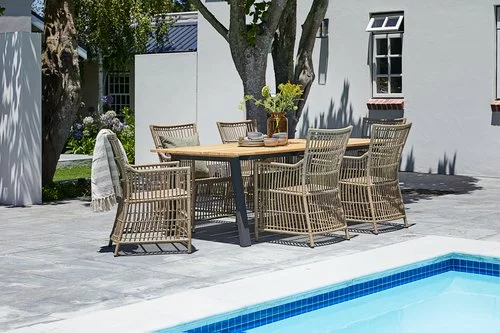 BARSMARK L210 Bord Teak + 4 FJELLERUP Stol Natur 5 BARSMARK L210 Bord Teak + 4 FJELLERUP Stol Natur - Bild 3