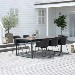 NESSKOGEN L210 Bord Brun + 4 SANDVED Stol Svart 8 NESSKOGEN L210 Bord Brun + 4 SANDVED Stol Svart -Sovrum Rea 201777