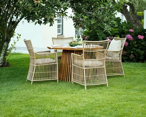 HOLTE Ø120 Bord Hårdträ + 4 FJELLERUP Stol Natur 5 HOLTE Ø120 Bord Hårdträ + 4 FJELLERUP Stol Natur - Bild 3