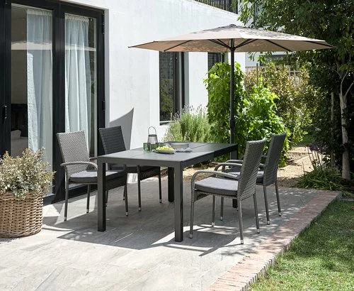 JUTLANDIA Bord HAGEN B92xL160 Grå 7 JUTLANDIA Bord HAGEN B92xL160 Grå - Bild 5