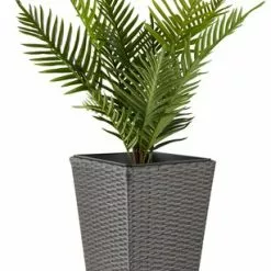 Trädgårdskruka BLOMMOR B31xL31xH50 Grå