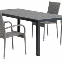 JUTLANDIA PINDSTRUP L205 Bord Grå + 4 GUDHJEM Stol Grå 7 JUTLANDIA PINDSTRUP L205 Bord Grå + 4 GUDHJEM Stol Grå -Sovrum Rea 203040