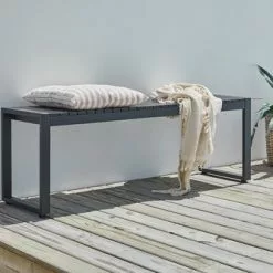 Bänk SAUNTE B120xD35 Svart 11 Bänk SAUNTE B120xD35 Svart -Sovrum Rea 203872