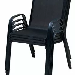 Stapelstol LEKNES Svart -Sovrum Rea 204285