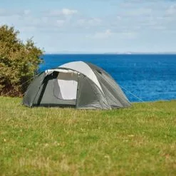 Tält LAMMEFJORD 4-manna Oliv/grå -Sovrum Rea 204604