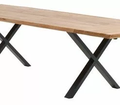 Royal Oak Matbord ROSKILDE Natur 95×200 Ek/svart -Sovrum Rea 212560 1