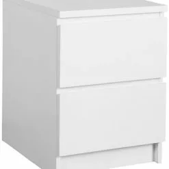 JYSK Internal Sängbord LIMFJORDEN 2 Lådor Vit
