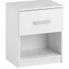 JYSK Internal Sängbord TAPDRUP 1 Låda Vit -Sovrum Rea 38871