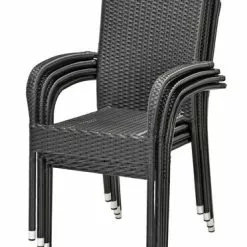 Stapelstol HALDBJERG Svart -Sovrum Rea 46432