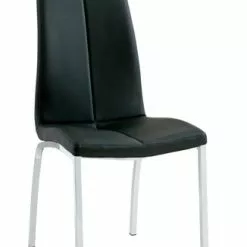 JYSK Internal Matstol HAVNDAL Svart Konstläder/krom