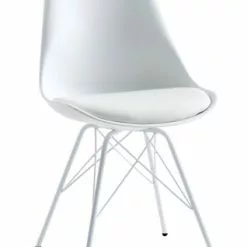 JYSK Internal Matstol KLARUP Vitt Konstläder/vit