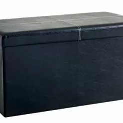 JYSK Internal Puff HOLEBY 80x40 M/förvaring Svart