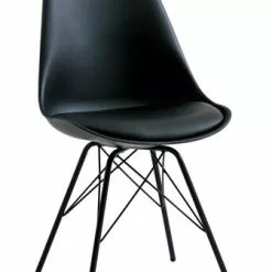 JYSK Internal Matstol KLARUP Svart Konstläder/svart