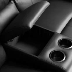 Positionssoffa BATUM 2-sits Svart -Sovrum Rea 56858