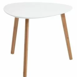 JYSK Internal Soffbord TAPS 55x55 Vit/bambu