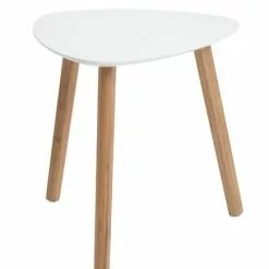 JYSK Internal Hörnbord TAPS 40x40 Vit/bambu