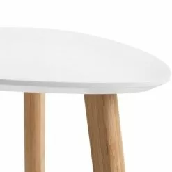 JYSK Internal Hörnbord TAPS 40x40 Vit/bambu 12 JYSK Internal Hörnbord TAPS 40x40 Vit/bambu -Sovrum Rea 59584