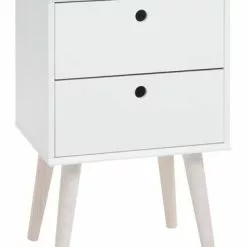 JYSK Internal Sängbord OPLEV 2 Lådor Vit/furu