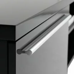 TV-bänk AAKIRKEBY 2 Lådor Svart Högglans 7 TV-bänk AAKIRKEBY 2 Lådor Svart Högglans -Sovrum Rea 60072