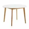 JYSK Internal Matbord JEGIND Ø105 Vit/natur -Sovrum Rea 62605