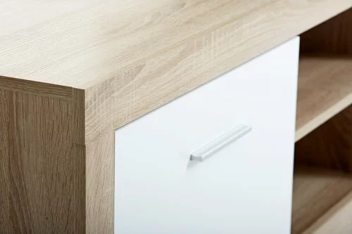 JYSK Internal TV-bänk FAVRBO Ek/vit 4 JYSK Internal TV-bänk FAVRBO Ek/vit - Bild 2