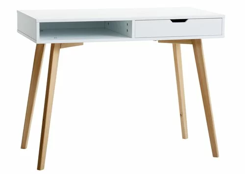 JYSK Internal Skrivbord TAMHOLT 50x100 Vit/natur 2 JYSK Internal Skrivbord TAMHOLT 50x100 Vit/natur