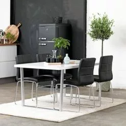 Matstol HAMMEL Svart/krom -Sovrum Rea 73124