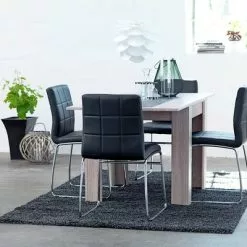 Matstol HAMMEL Svart/krom -Sovrum Rea 73147