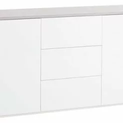 Skänk JERNVED 2 Dörrar Betong/högglans